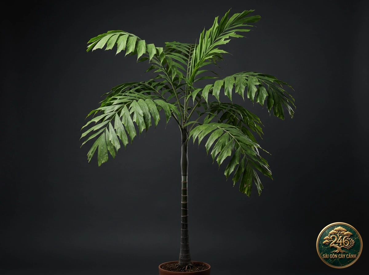Cây cọ đuôi cá borneo tán xòe (Caryota no) - Chân dung hình thái chuẩn Sài Gòn Cây Cảnh