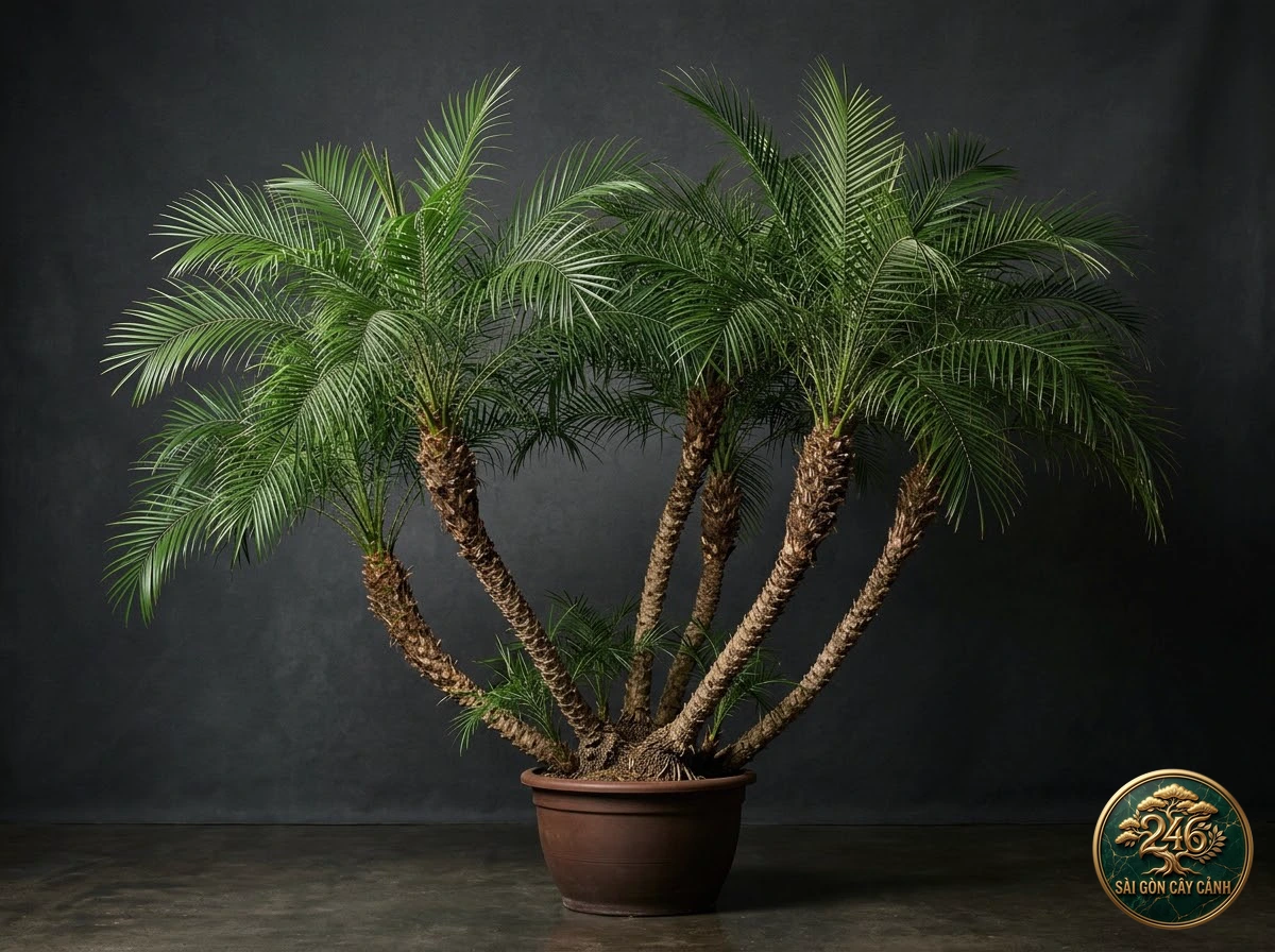 Cây chà là senegal nghiêng bụi (Phoenix reclinata) - Chân dung hình thái chuẩn Sài Gòn Cây Cảnh