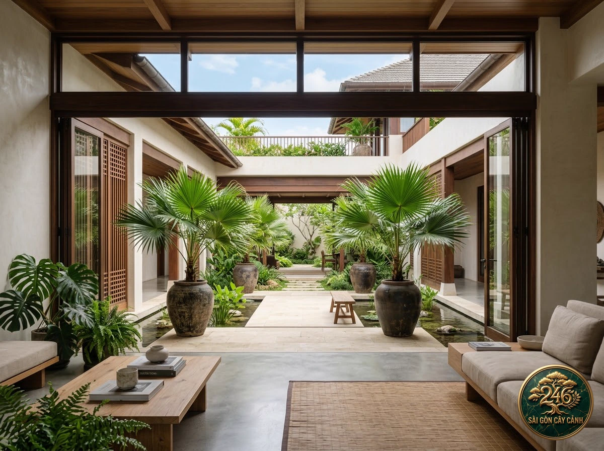 Chinese fan palm (Livistona chinensis) - Interior styling Saigon Cay Canh standard
