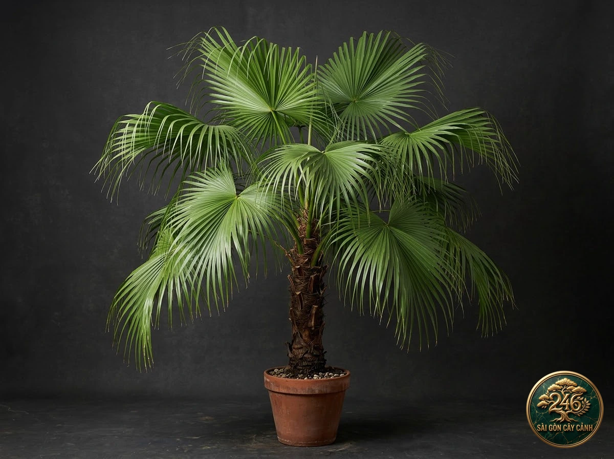 Cây cọ xẻ lá cọ quạt trung quốc (Livistona chinensis) - Chân dung hình thái chuẩn Sài Gòn Cây Cảnh