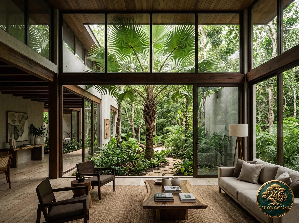 Taraw palm (Livistona saribus) - Interior styling Saigon Cay Canh standard