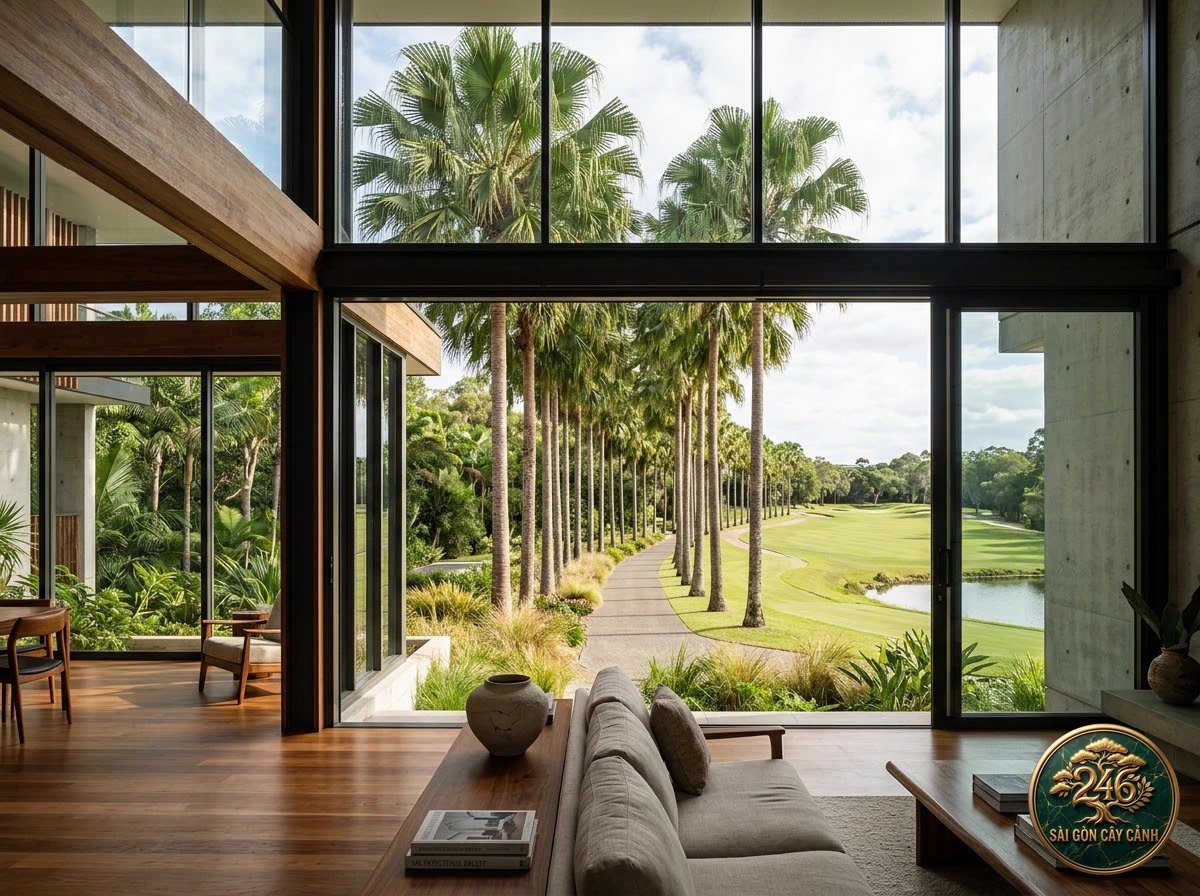 Cabbage tree palm (Livistona australis) - Interior styling Saigon Cay Canh standard