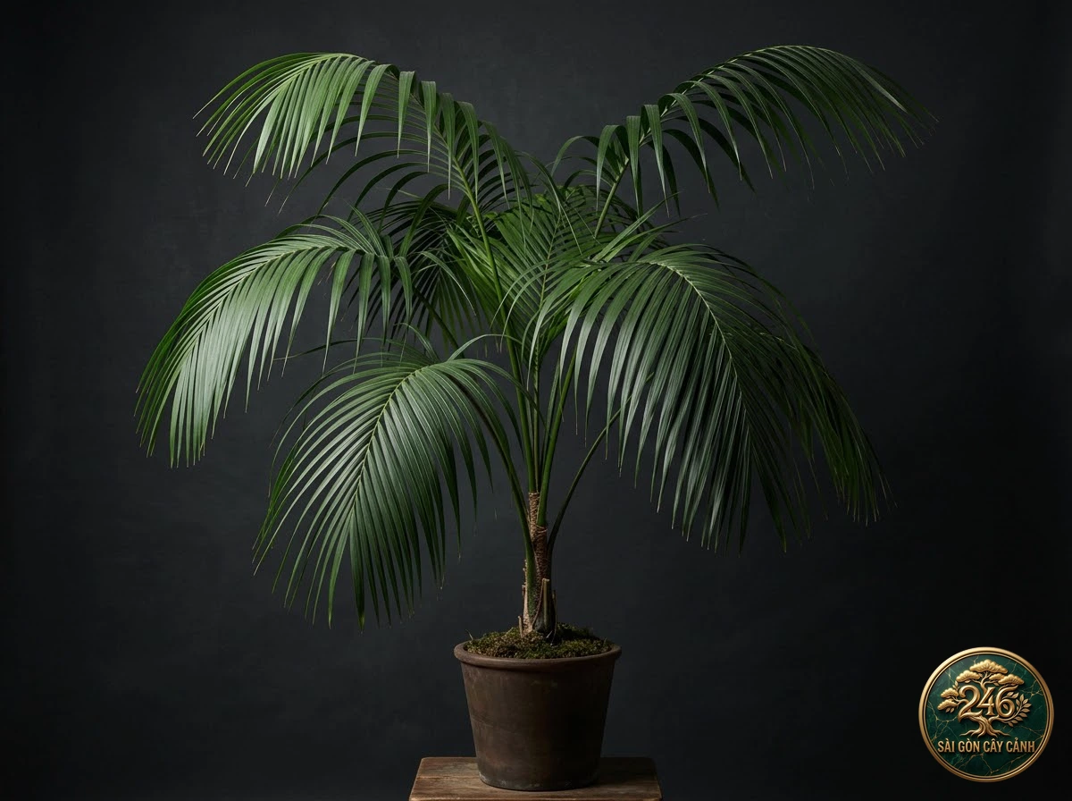 Cây cọ cảnh kentia phòng khách sang (Howea forsteriana) - Chân dung hình thái chuẩn Sài Gòn Cây Cảnh