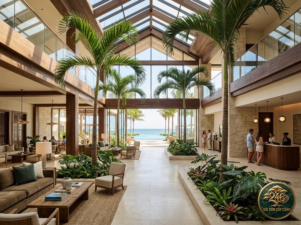 Queen palm (Syagrus romanzoffiana) - Interior styling Saigon Cay Canh standard