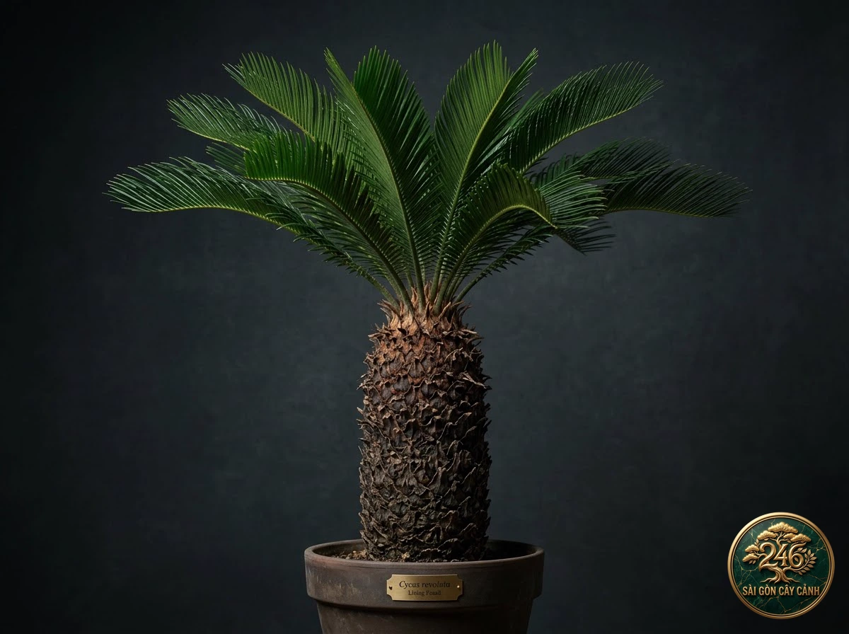 Cây vạn tuế lá gai xoăn nhật bản (Cycas revoluta) - Chân dung hình thái chuẩn Sài Gòn Cây Cảnh