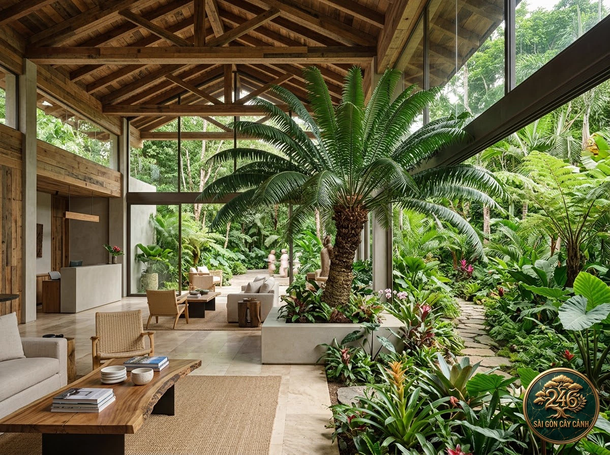 Comb cycad (Cycas pectinata) - Interior styling Saigon Cay Canh standard