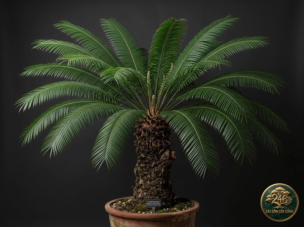 Cây vạn tuế lá xẻ lược rừng nhiệt đới (Cycas pectinata) - Chân dung hình thái chuẩn Sài Gòn Cây Cảnh