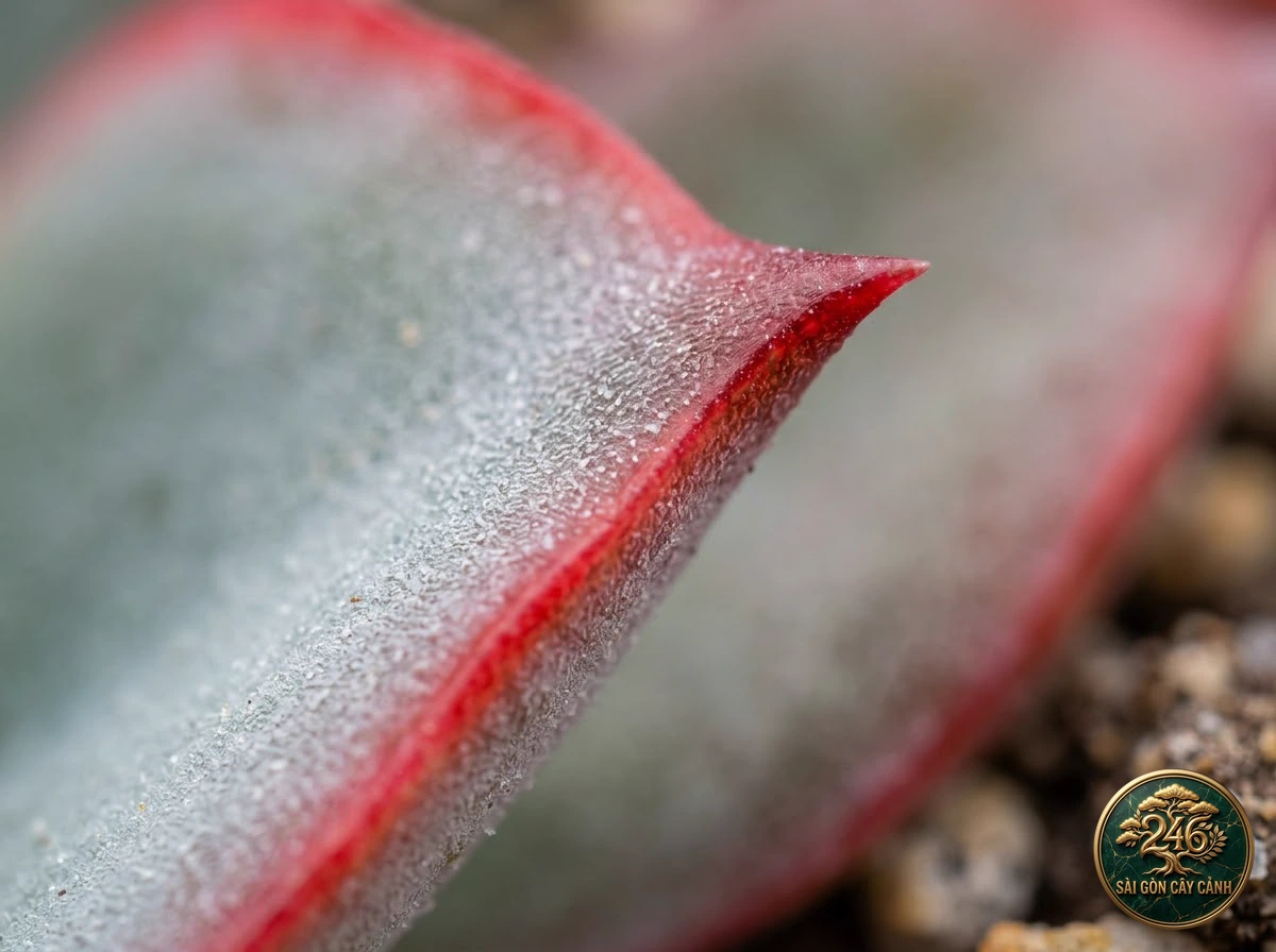 Sen đá cánh cung lửa đỏ (Echeveria subrigida) - Chân dung hình thái chuẩn Sài Gòn Cây Cảnh