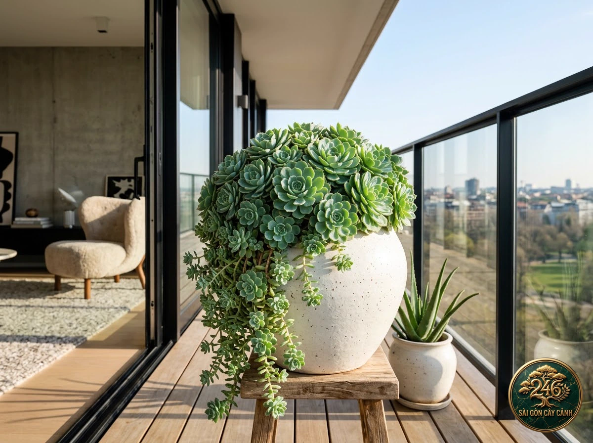 Mexican firecracker (Echeveria setosa) - Interior styling Saigon Cay Canh standard