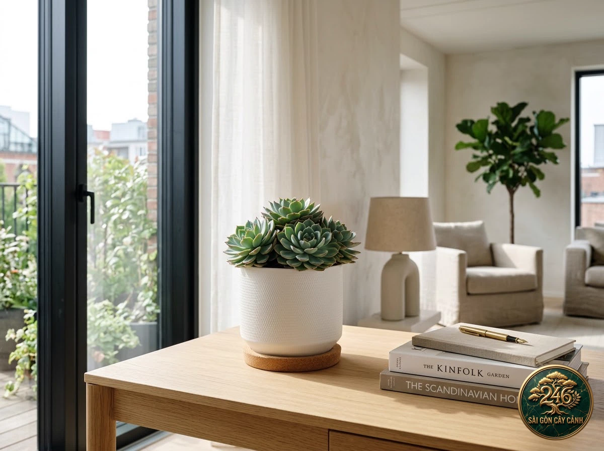 Prolific echeveria (Echeveria prolifica) - Interior styling Saigon Cay Canh standard
