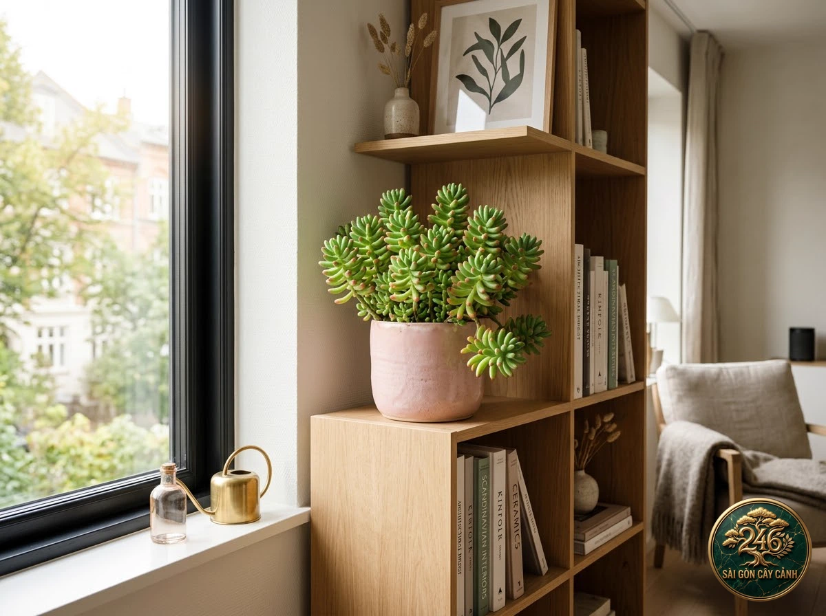 Sen đá vòi voi lá xoắn bạc (Echeveria runyonii) - Ứng dụng không gian chuẩn Sài Gòn Cây Cảnh