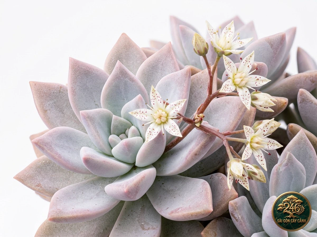 Sen đá cam vàng hổ phách (Sedum adolphi) - Chân dung hình thái chuẩn Sài Gòn Cây Cảnh