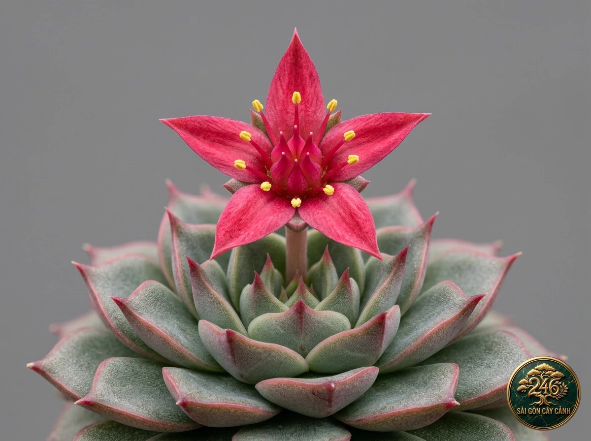 Sen đá đồng vàng nussbaumer (Sedum nussbaumerianum) - Chân dung hình thái chuẩn Sài Gòn Cây Cảnh