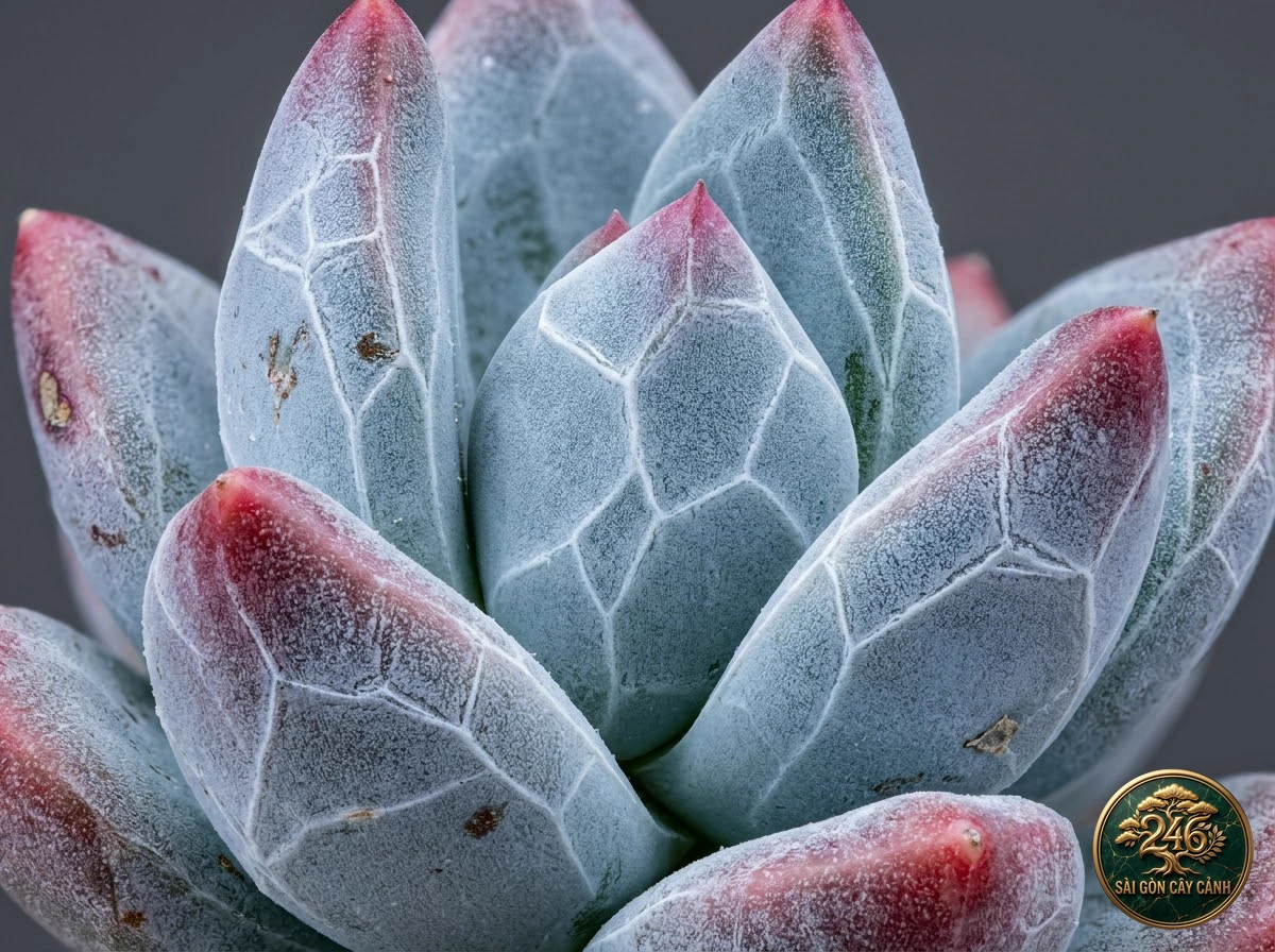 Jenny's stonecrop (Sedum reflexum) - Identification close-up Saigon Cay Canh standard