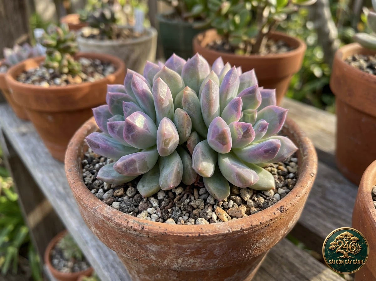 Sen đá cành tùng bách xanh (Sedum reflexum) - Chân dung hình thái chuẩn Sài Gòn Cây Cảnh