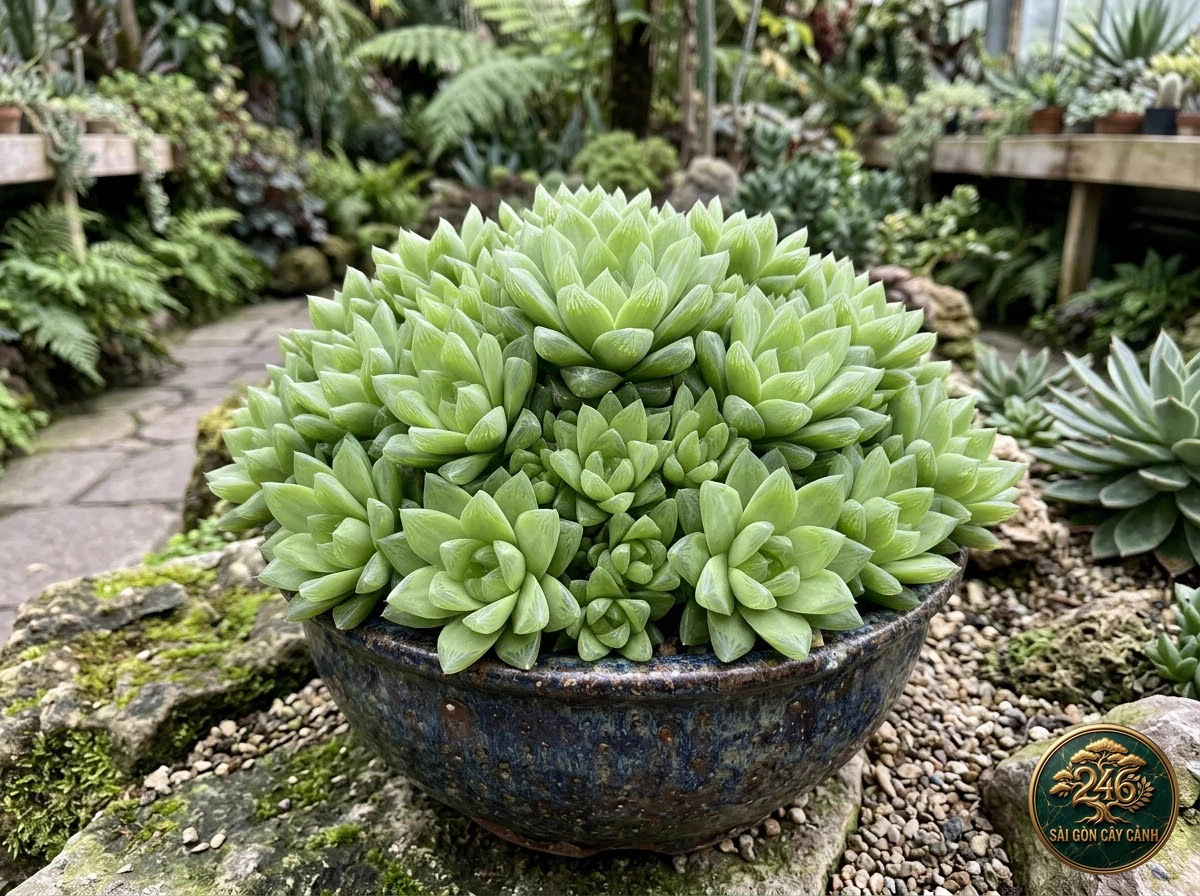 Sen đá hoa sao đỏ rực rỡ (Graptopetalum bellum) - Ứng dụng không gian chuẩn Sài Gòn Cây Cảnh