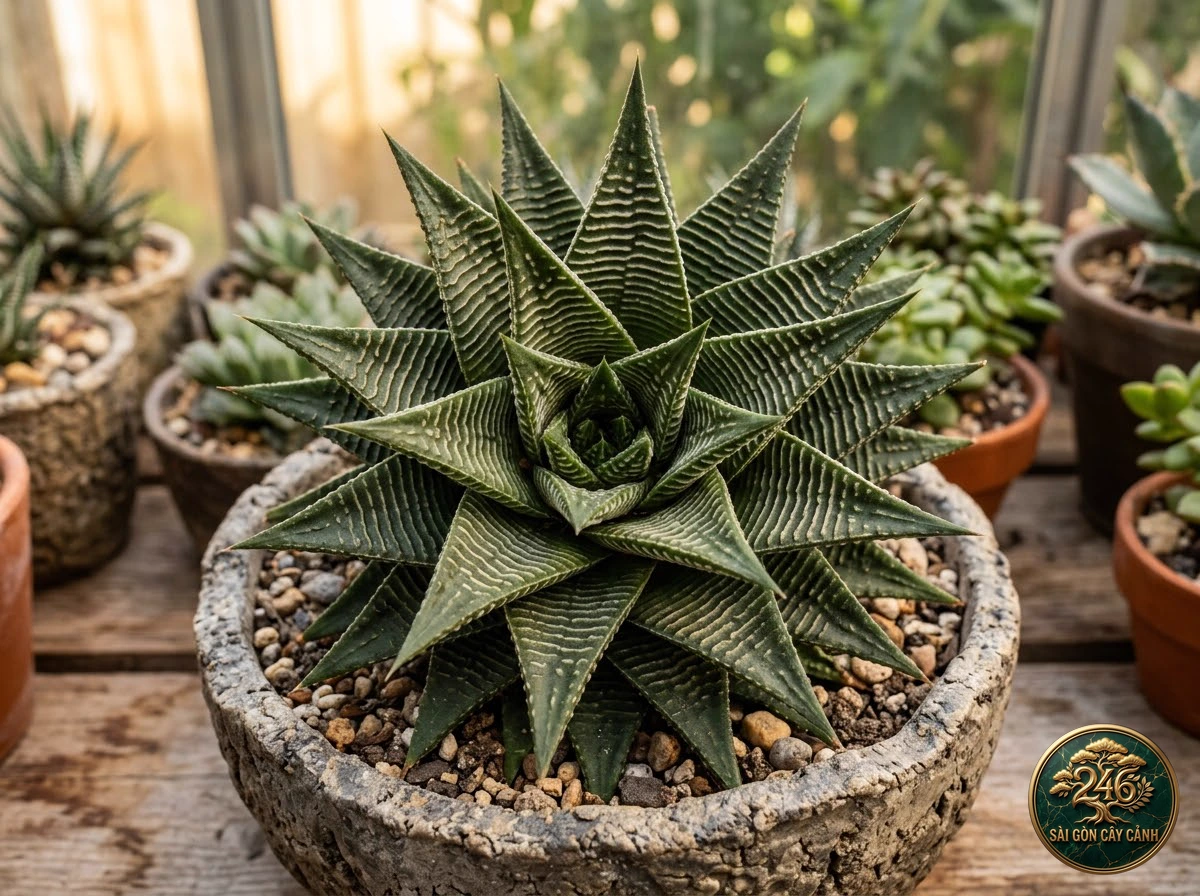 Cây ngọc bích phỉ thúy phát tài (Crassula ovata) - Chân dung hình thái chuẩn Sài Gòn Cây Cảnh