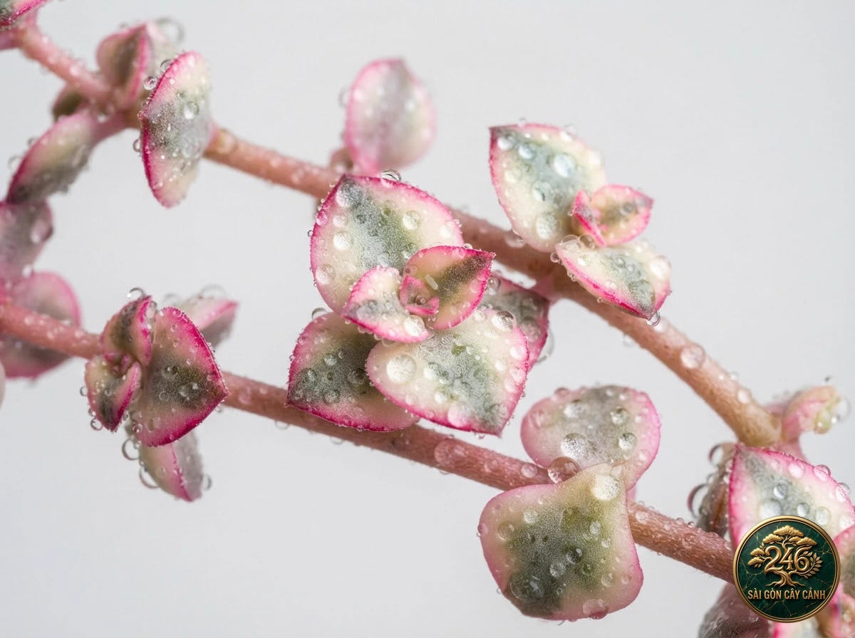 Botanical photo of Calico kitten crassula: Identification close-up