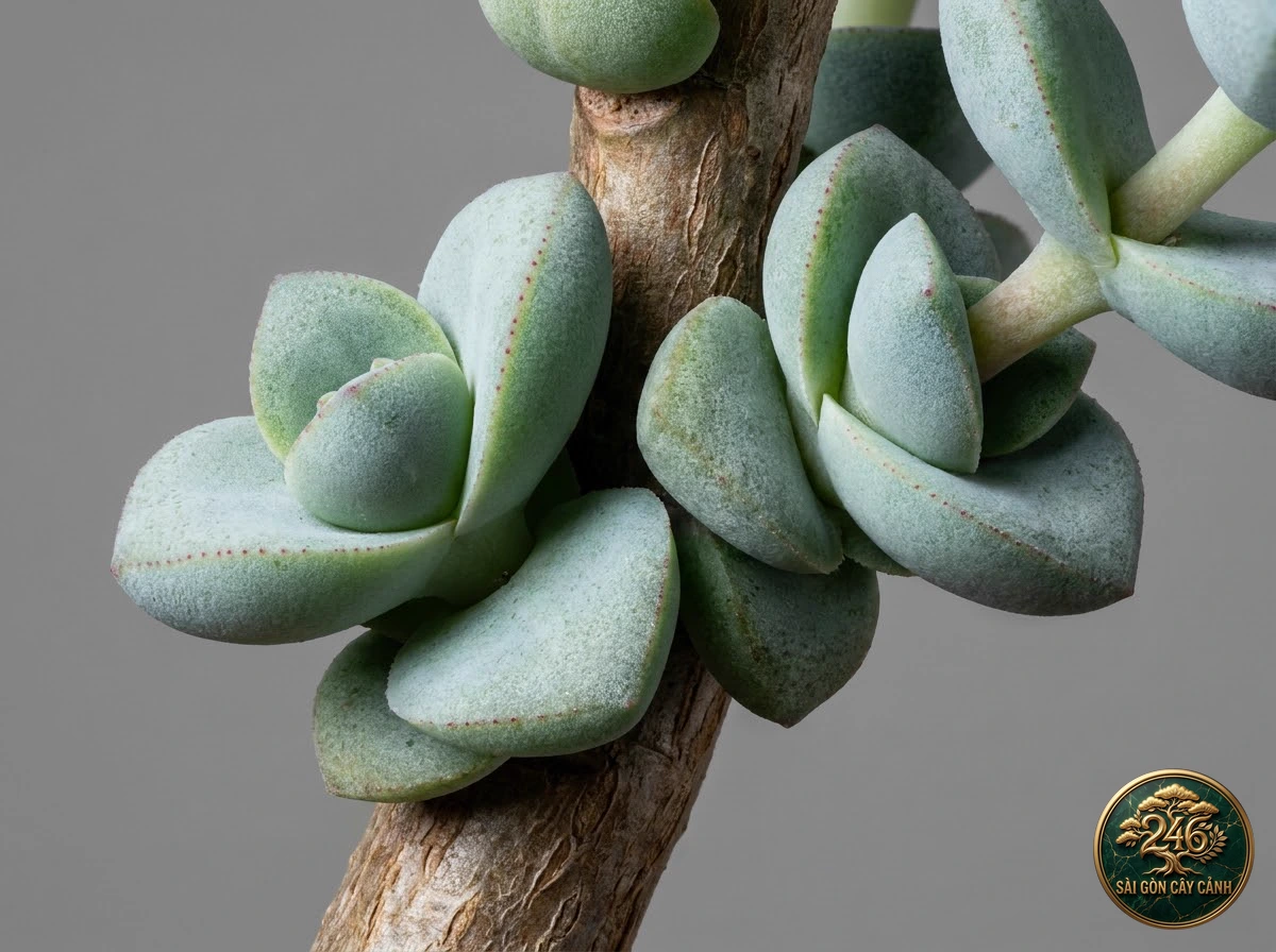Botanical photo of Rosary vine crassula: Identification close-up