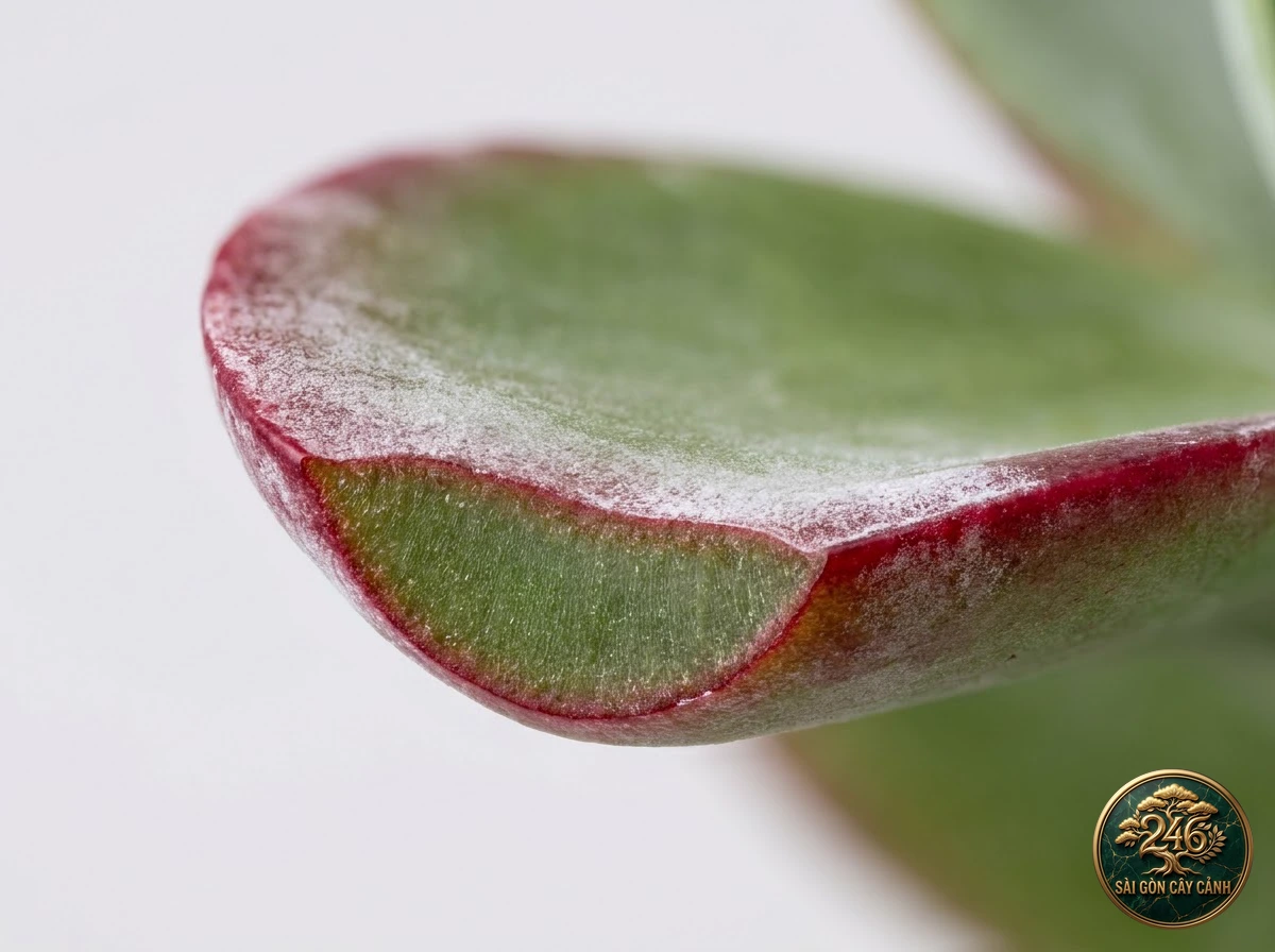 Botanical photo of Paddle plant luciae: Identification close-up