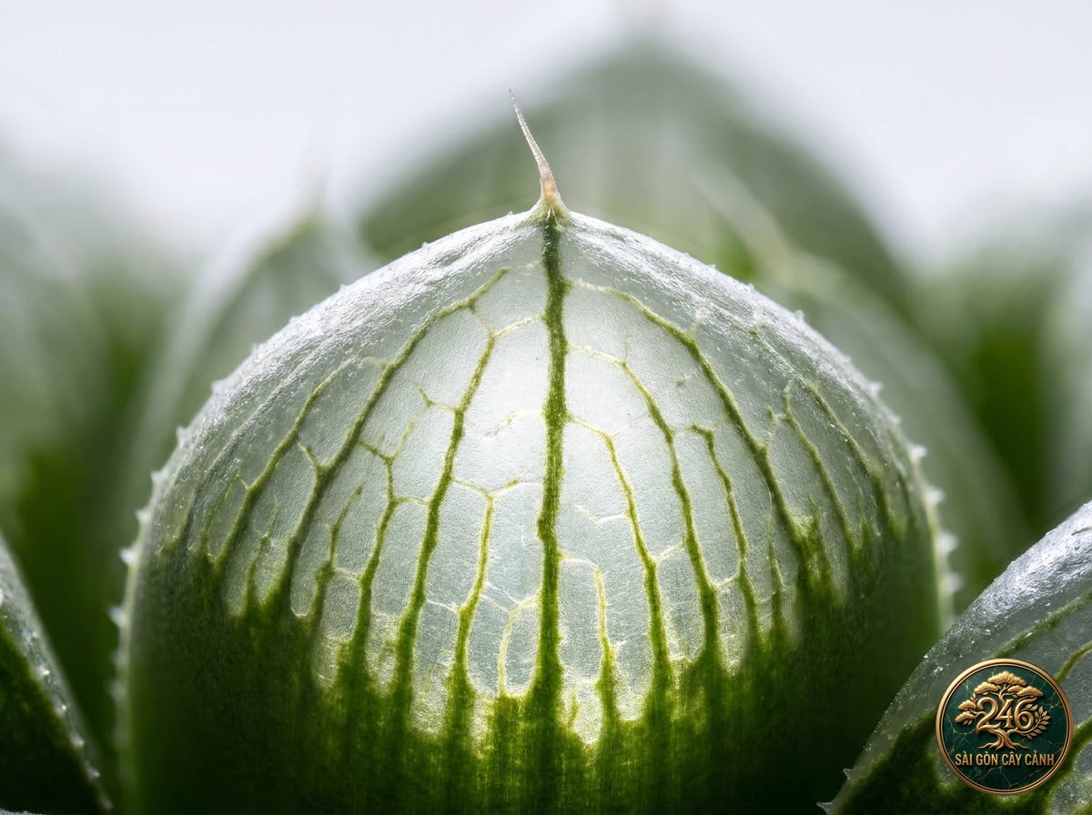 Botanical photo of Cooper's translucent haworthia: Identification close-up