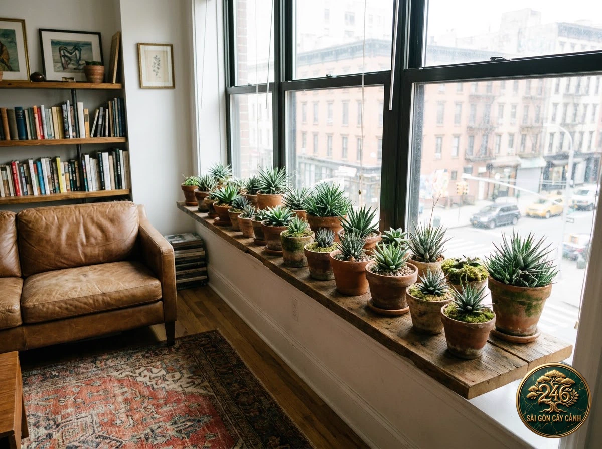 Botanical photo of Tuberculate zebra haworthia: Interior styling