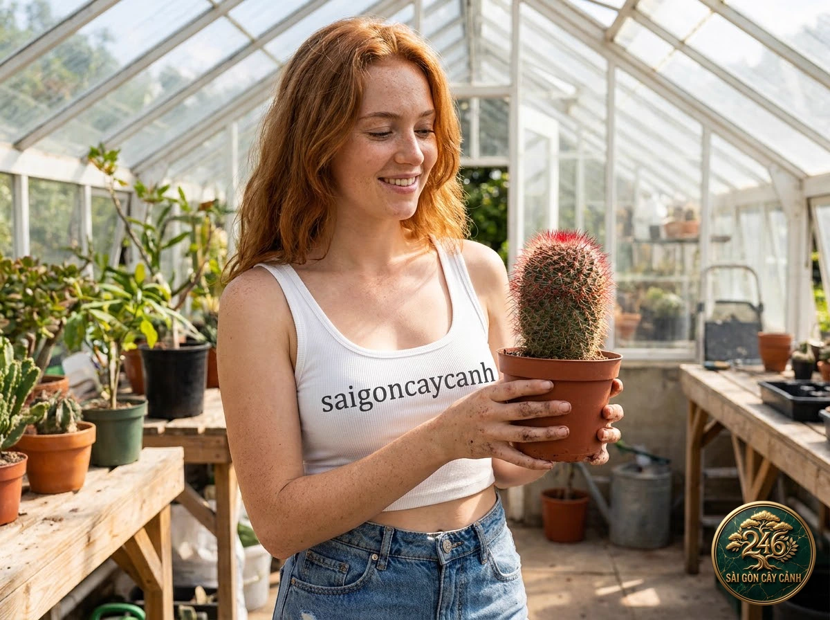 Saigon Cay Canh green living space featuring Red-Headed Irishman
