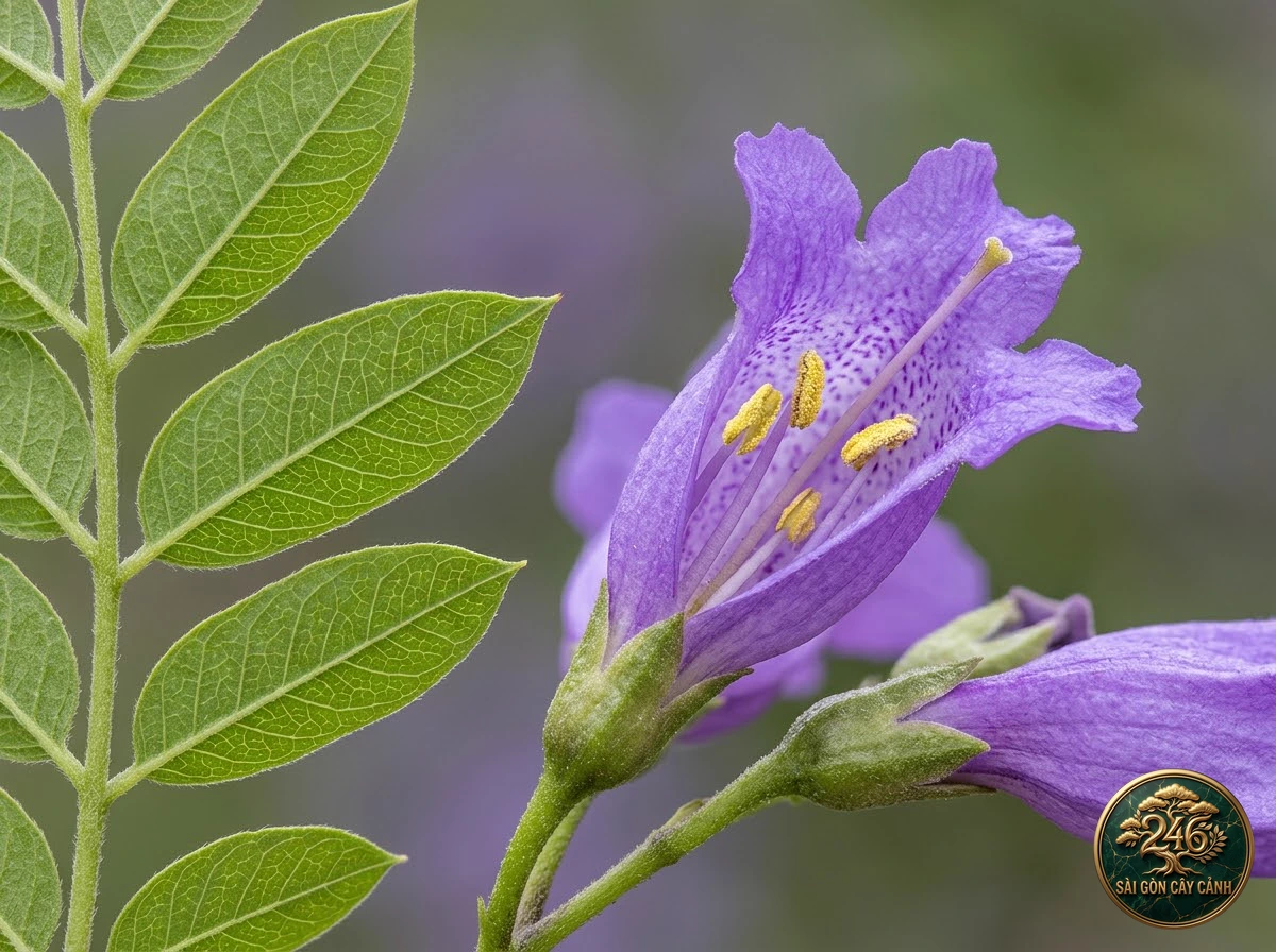 Äặc Ä‘iểm nháºn diện hình thái Cây phượng tím (Jacaranda mimosifolia)