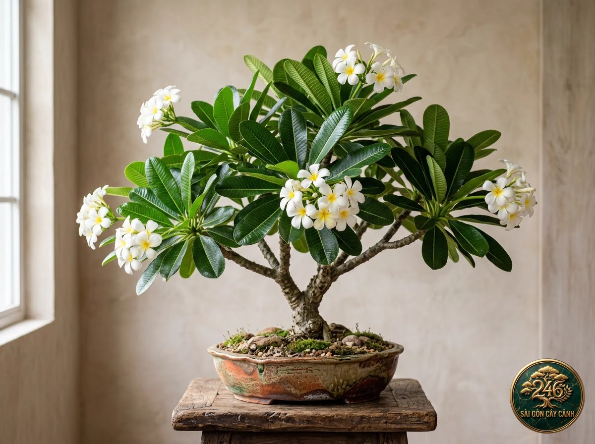 Hình ảnh PROFILE của Cây đại lá tù sứ singapore lá bóng (Plumeria obtusa)