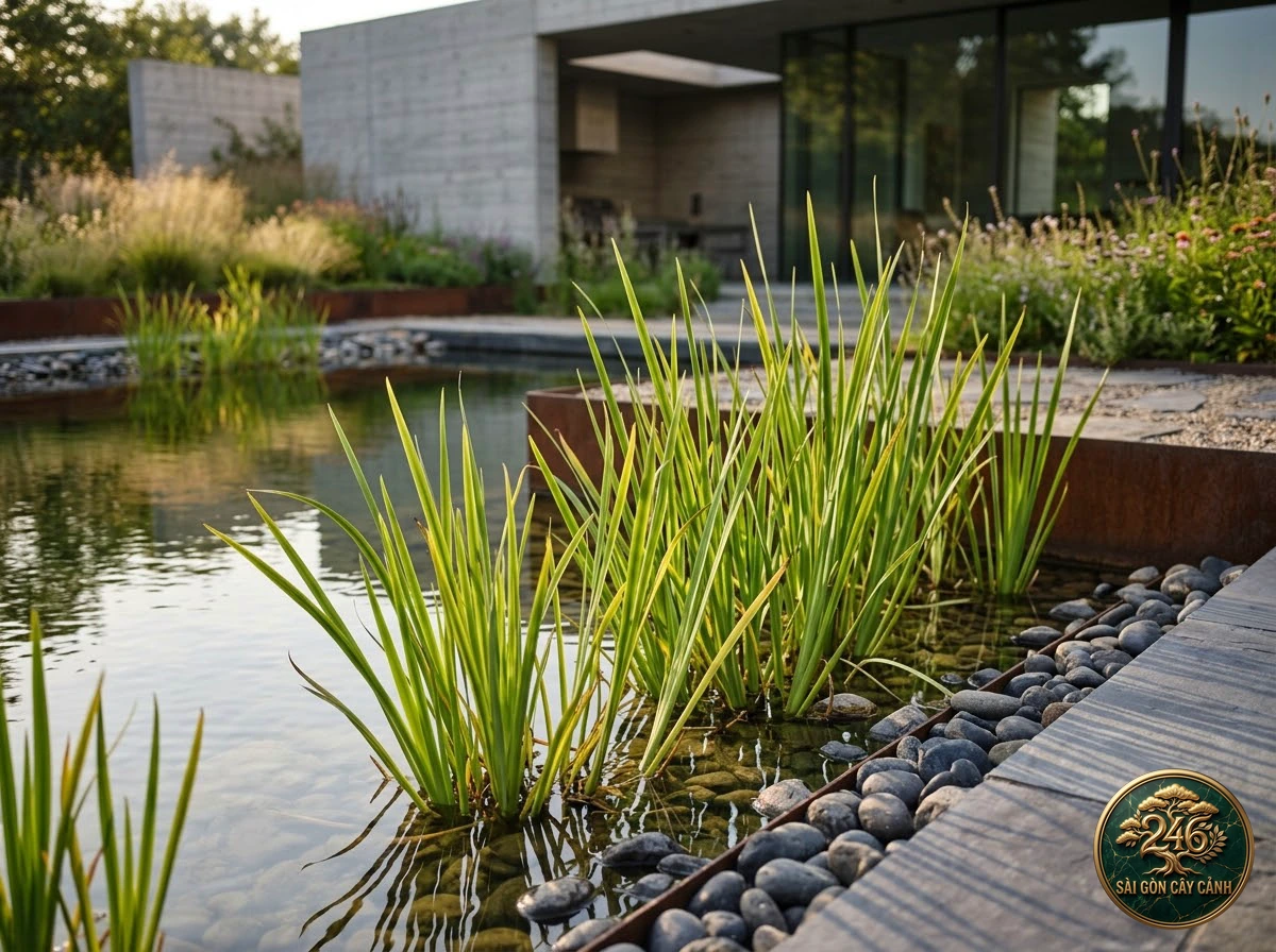Sweet flag (Acorus calamus): in a living space